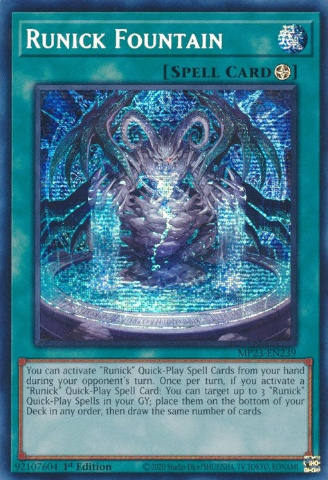 Image for Runick Fountain (MP23-EN239) (25th Anniversary Tin: Dueling Heroes Mega Pack) (MP23) - YuGiOh