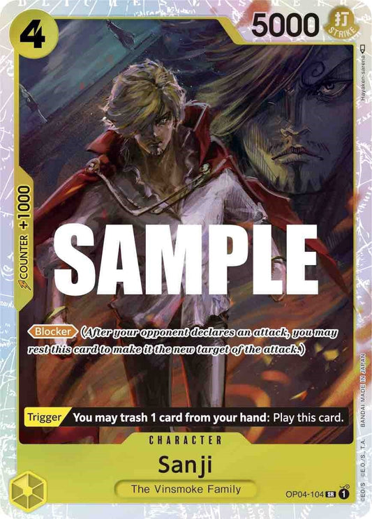 Image for Sanji (104) (OP04-104) (Kingdoms of Intrigue) - One Piece Card Game