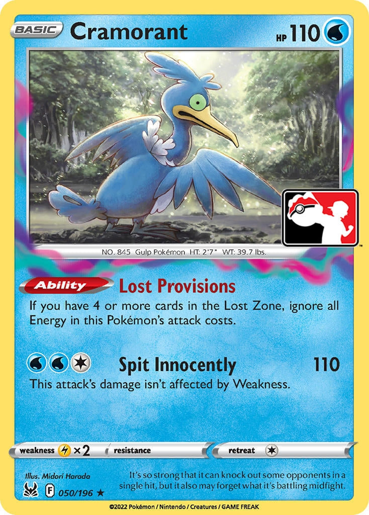Image for Cramorant (050/196) (Prize Pack Series Cards) - Pokemon