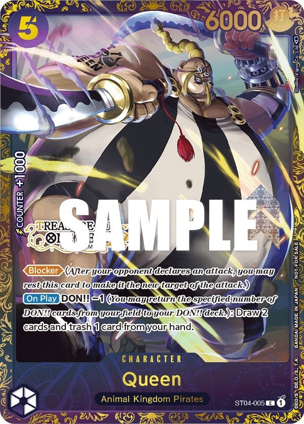 Image for Queen (Treasure Cup) (ST04-005) (One Piece Promotion Cards) - One Piece Card Game
