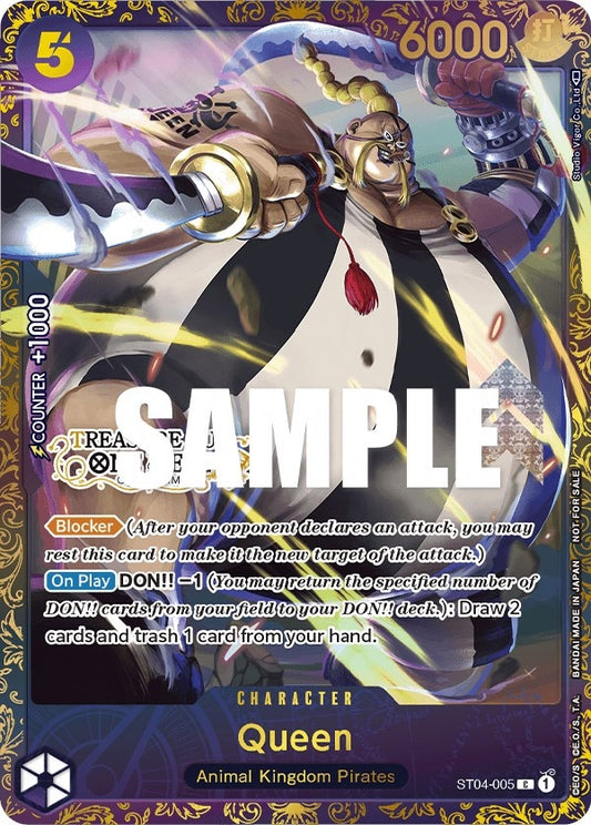 Image for Queen (Treasure Cup) (ST04-005) (One Piece Promotion Cards) - One Piece Card Game