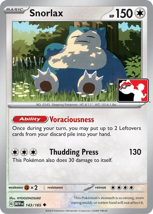 Image for Snorlax (143) (Prize Pack Series Cards) - Pokemon
