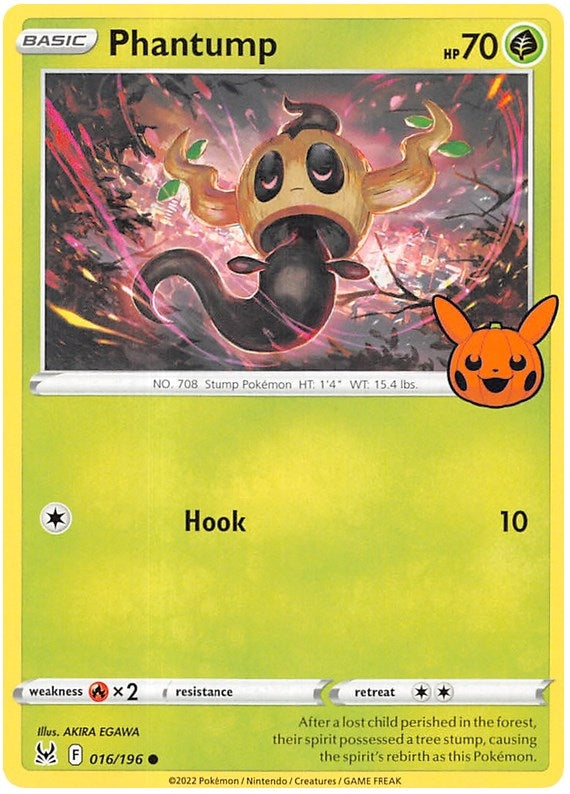 Image for Phantump (016/196) (Trick or Trade BOOster Bundle 2023) - Pokemon