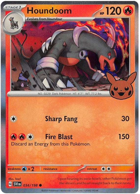 Image for Houndoom (034/198) (Trick or Trade BOOster Bundle 2023) - Pokemon