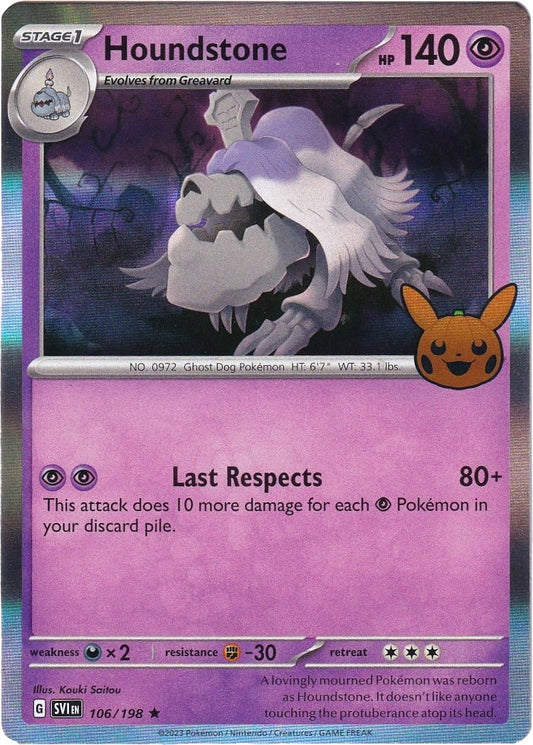 Image for Houndstone (106/198) (Trick or Trade BOOster Bundle 2023) - Pokemon