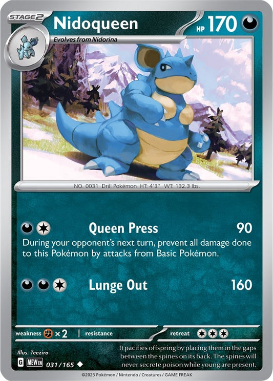 Image for Nidoqueen (031/165) (SV: Scarlet & Violet 151) - Pokemon