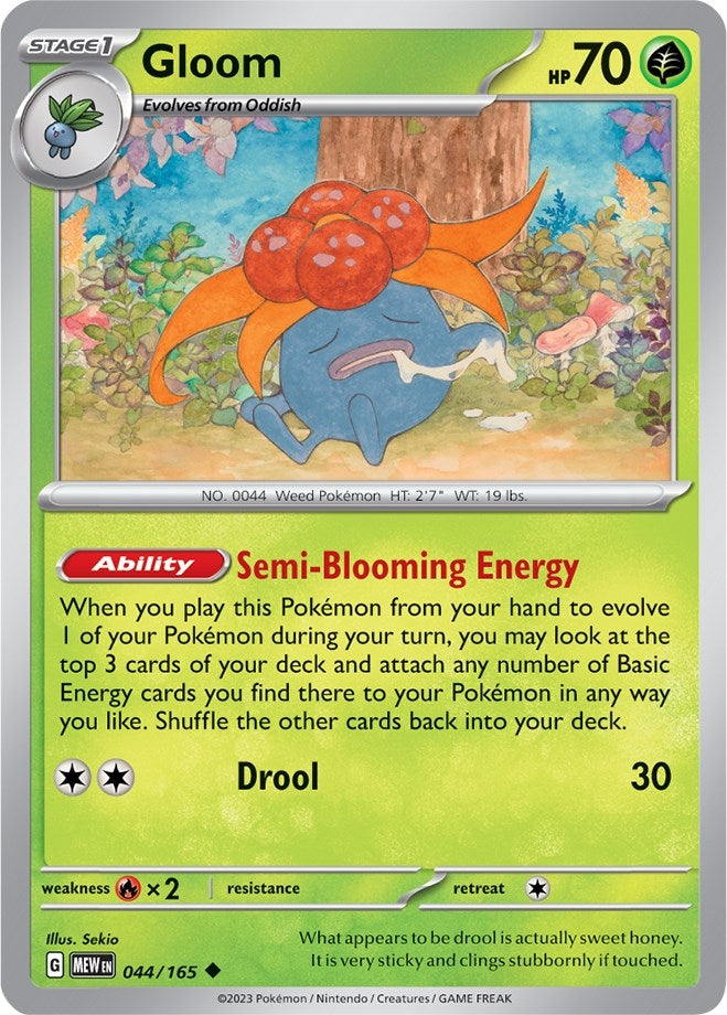 Image for Gloom (044/165) (SV: Scarlet & Violet 151) - Pokemon