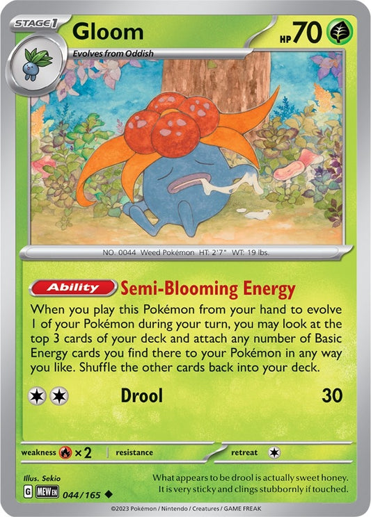 Image for Gloom (044/165) (SV: Scarlet & Violet 151) - Pokemon