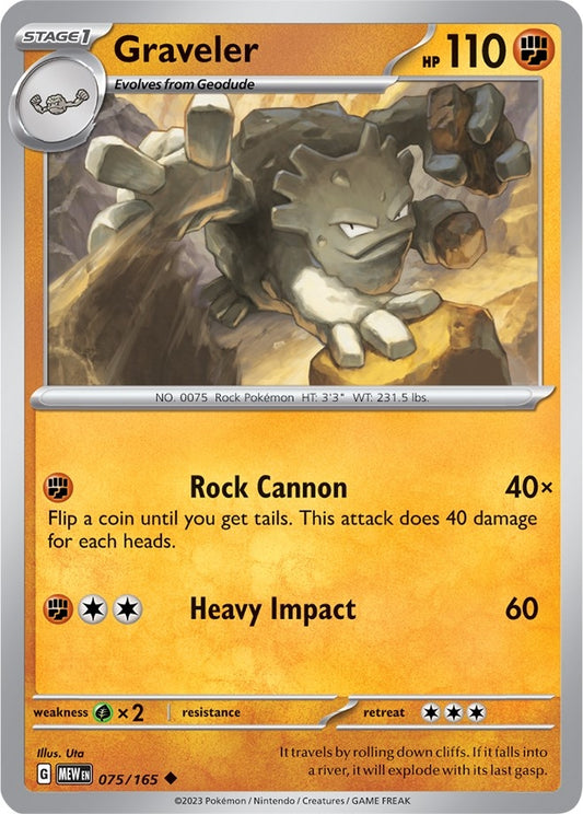 Image for Graveler (075/165) (SV: Scarlet & Violet 151) - Pokemon