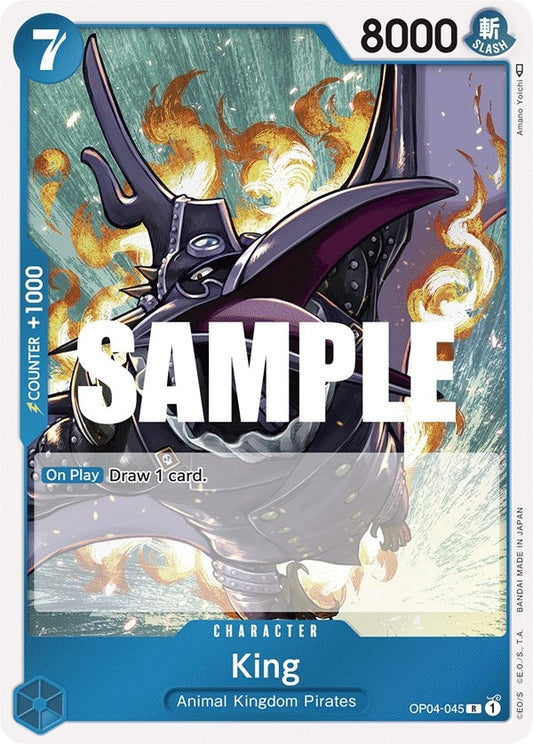 Image for King (OP04-045) (Kingdoms of Intrigue) - One Piece Card Game