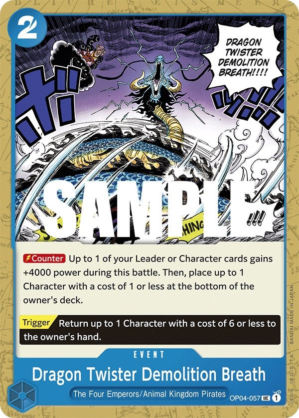 Image for Dragon Twister Demolition Breath (OP04-057) (Kingdoms of Intrigue) - One Piece Card Game