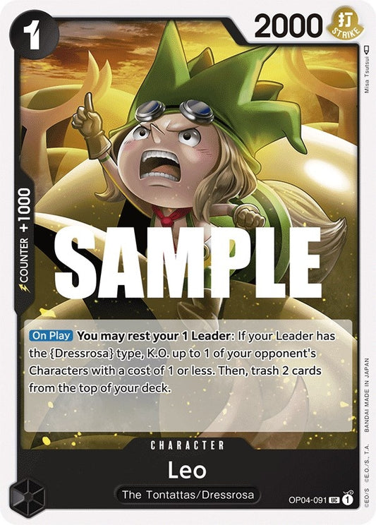 Image for Leo (OP04-091) (Kingdoms of Intrigue) - One Piece Card Game