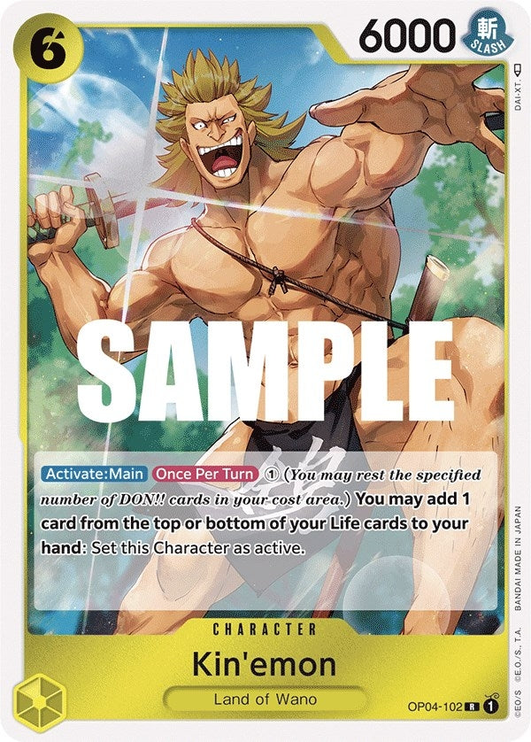 Image for Kin'emon (OP04-102) (Kingdoms of Intrigue) - One Piece Card Game