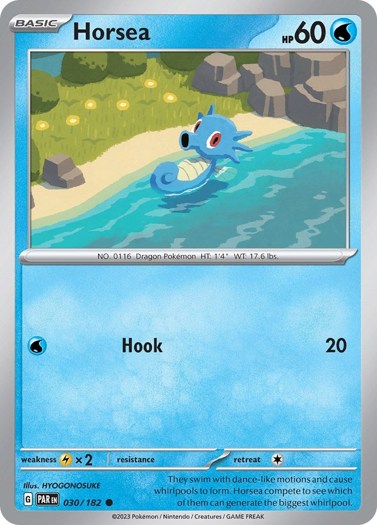 Image for Horsea (030/182) (SV04: Paradox Rift) - Pokemon