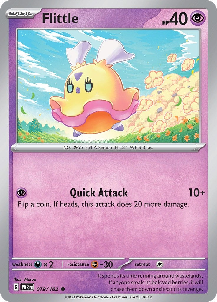 Image for Flittle (079/182) (SV04: Paradox Rift) - Pokemon