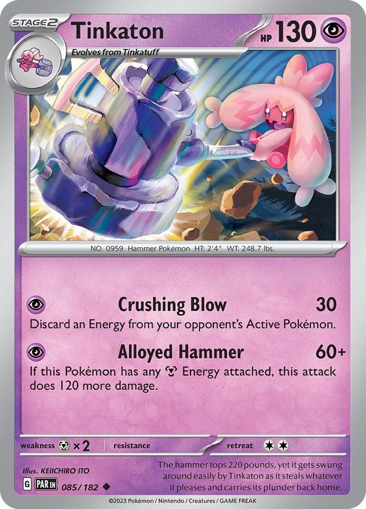Image for Tinkaton (085/182) (SV04: Paradox Rift) - Pokemon