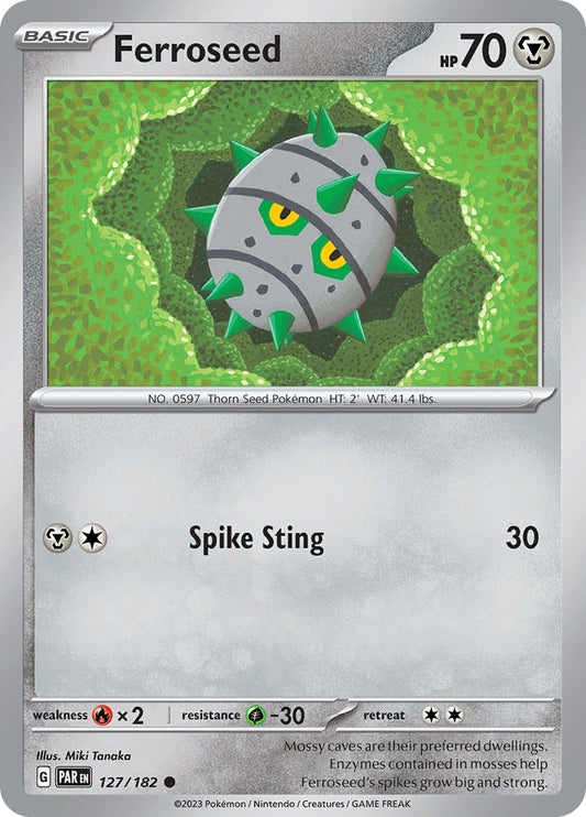 Image for Ferroseed (127/182) (SV04: Paradox Rift) - Pokemon
