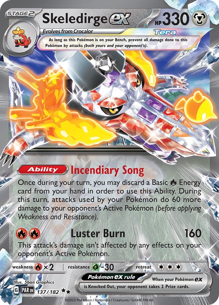 Image for Skeledirge ex (137/182) (SV04: Paradox Rift) - Pokemon