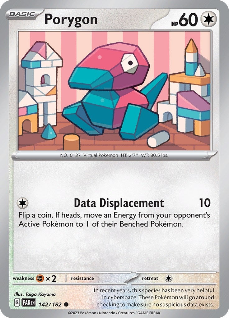 Image for Porygon (142/182) (SV04: Paradox Rift) - Pokemon