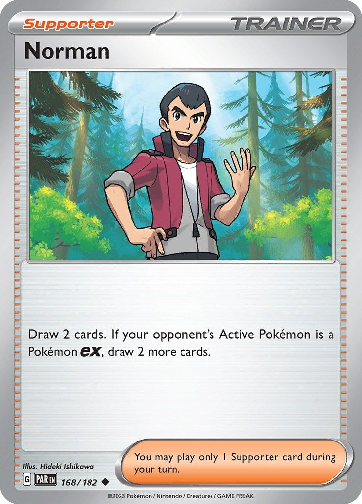 Image for Norman (168/182) (SV04: Paradox Rift) - Pokemon