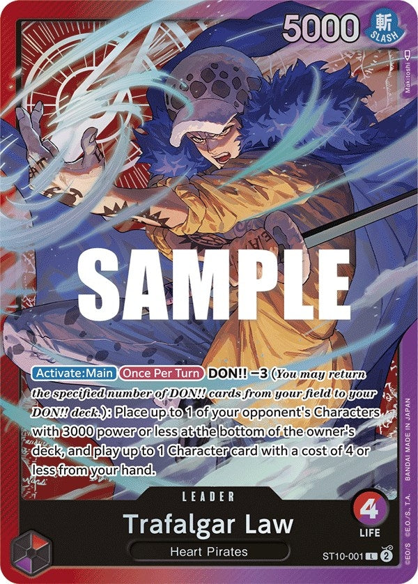 Image for Trafalgar Law (001) (ST10-001) (Ultra Deck: The Three Captains) - One Piece Card Game
