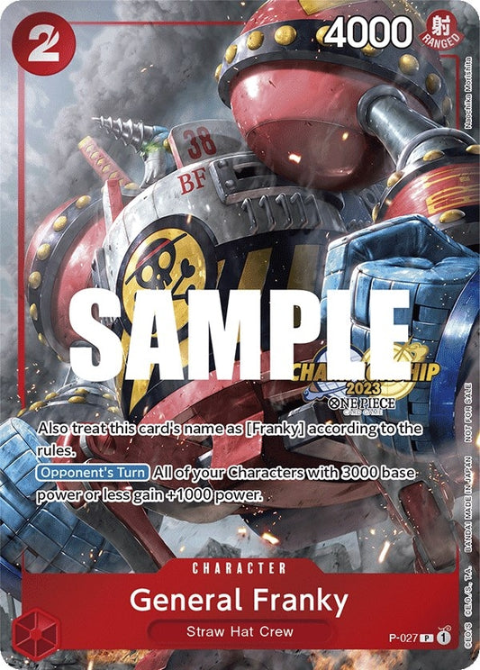 Image for General Franky (CS 2023 Event Pack) (P-027) (One Piece Promotion Cards) - One Piece Card Game