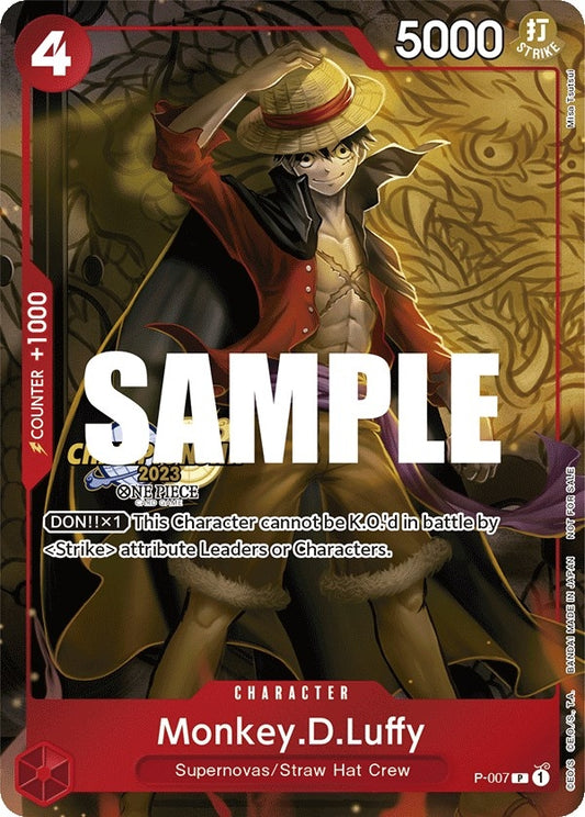 Image for Monkey.D.Luffy (007) (CS 2023 Celebration Pack) (P-007) (One Piece Promotion Cards) - One Piece Card Game
