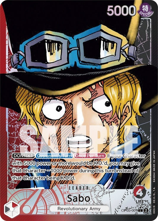 Image for Sabo (001) (Alternate Art) (OP05-001) (Awakening of the New Era) - One Piece Card Game