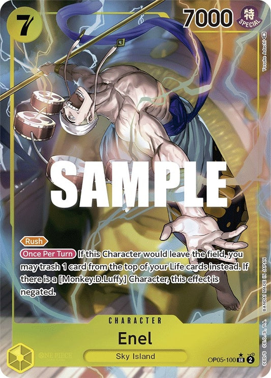 Image for Enel (100) (Alternate Art) (OP05-100) (Awakening of the New Era) - One Piece Card Game