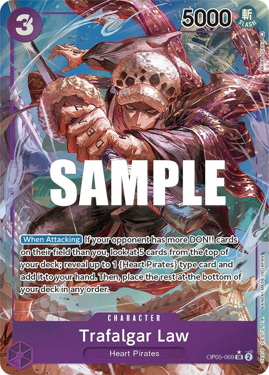Image for Trafalgar Law (Alternate Art) (069) (OP05-069) (Awakening of the New Era) - One Piece Card Game