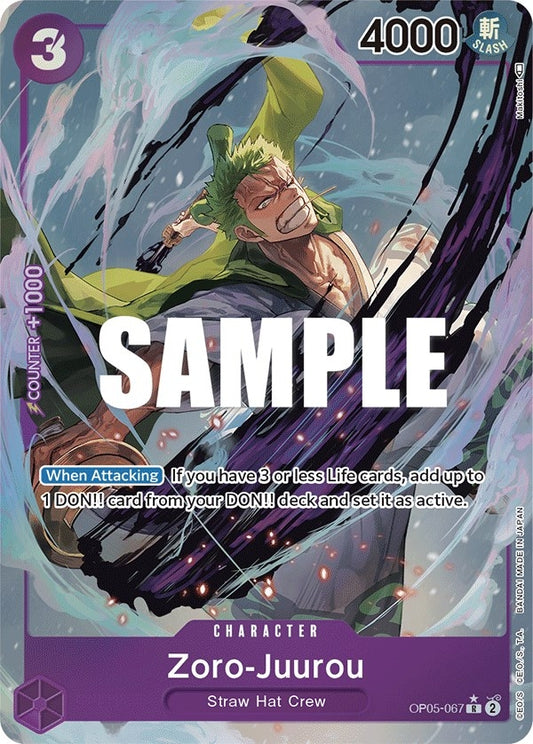 Image for Zoro-Juurou (Alternate Art) (OP05-067) (Awakening of the New Era) - One Piece Card Game