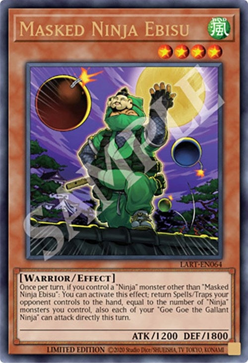 Image for Masked Ninja Ebisu (LART-EN064) (The Lost Art Promotion) (LART) - YuGiOh