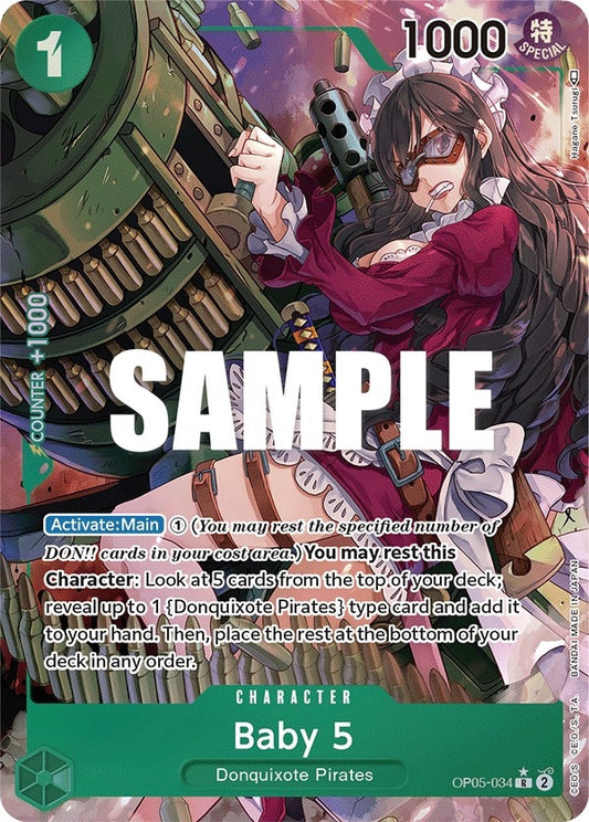 Image for Baby 5 (034) (Alternate Art) (OP05-034) (Awakening of the New Era) - One Piece Card Game