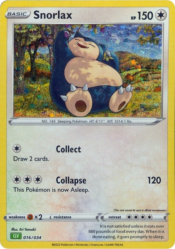 Image for Snorlax (016/034) (Trading Card Game Classic) - Pokemon