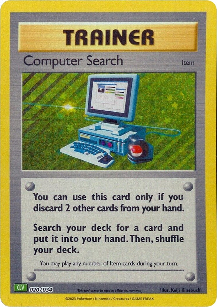 Image for Computer Search (CLV) (020/034) (Trading Card Game Classic) - Pokemon