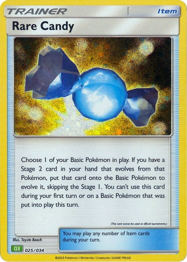 Image for Rare Candy (CLV) (025/034) (Trading Card Game Classic) - Pokemon