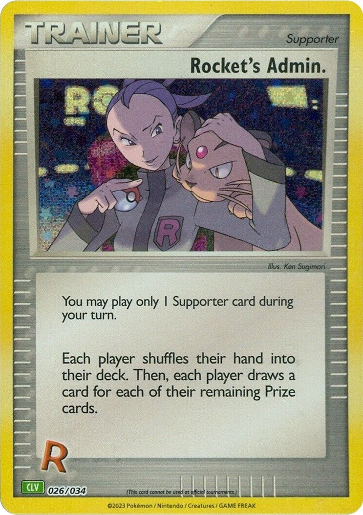 Image for Rocket's Admin. (CLV) (026/034) (Trading Card Game Classic) - Pokemon
