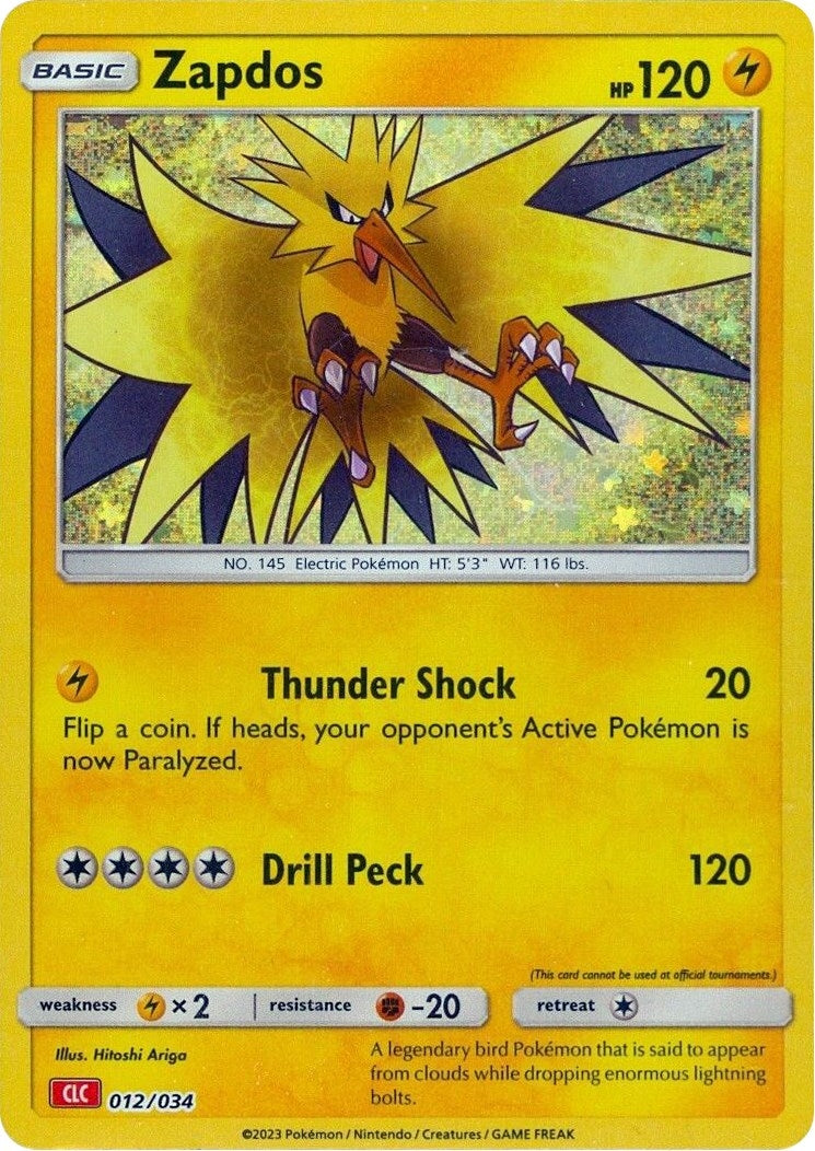 Image for Zapdos (012/034) (Trading Card Game Classic) - Pokemon