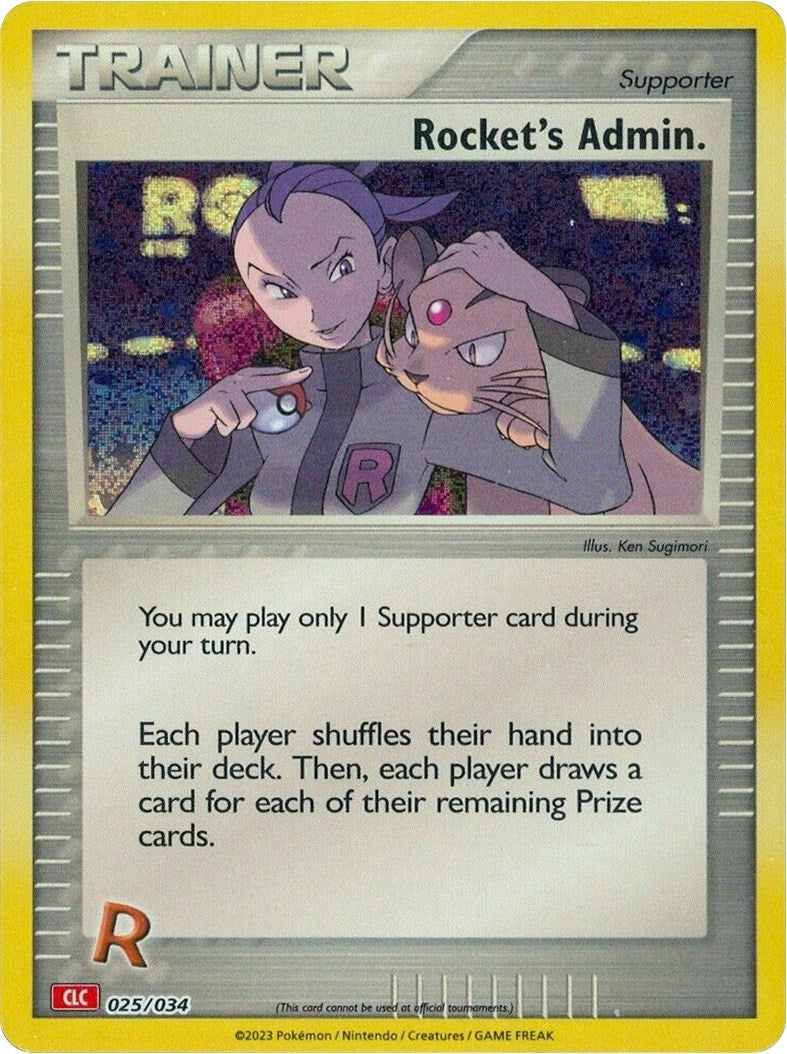 Image for Rocket's Admin. (CLC) (025/034) (Trading Card Game Classic) - Pokemon