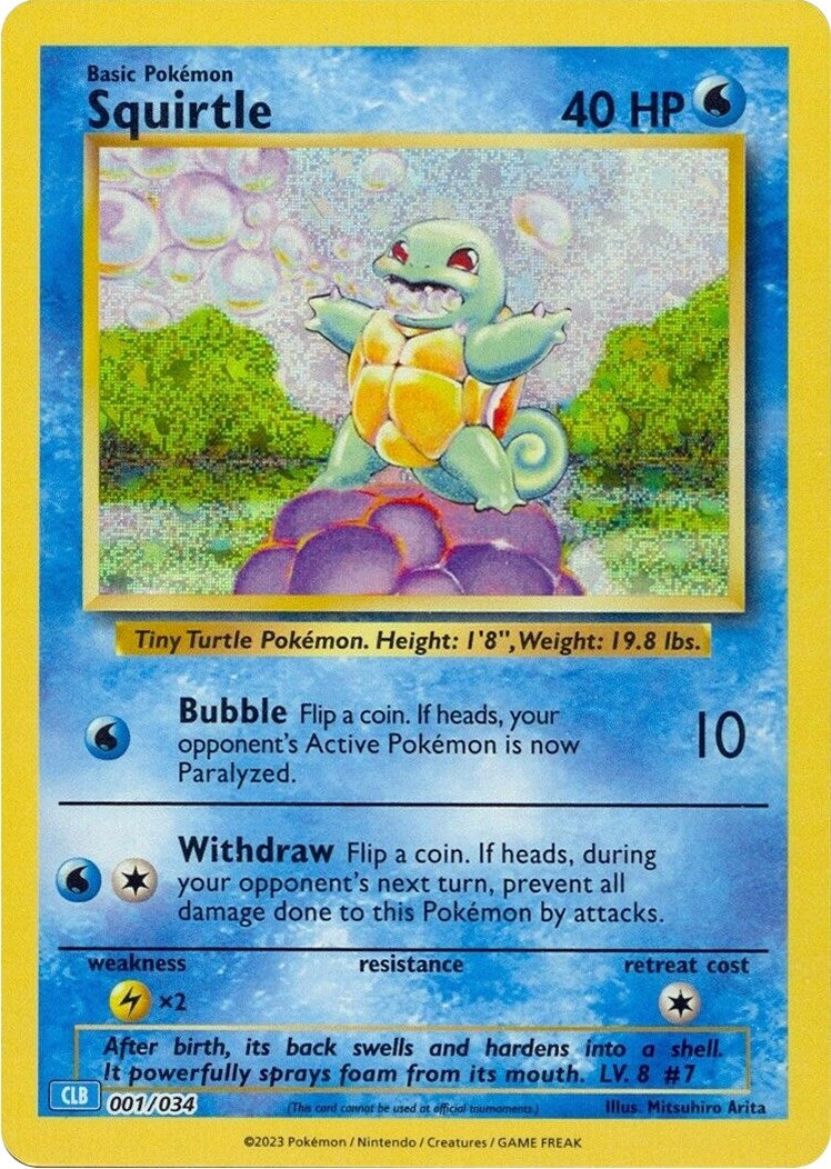 Image for Squirtle (001/034) (Trading Card Game Classic) - Pokemon