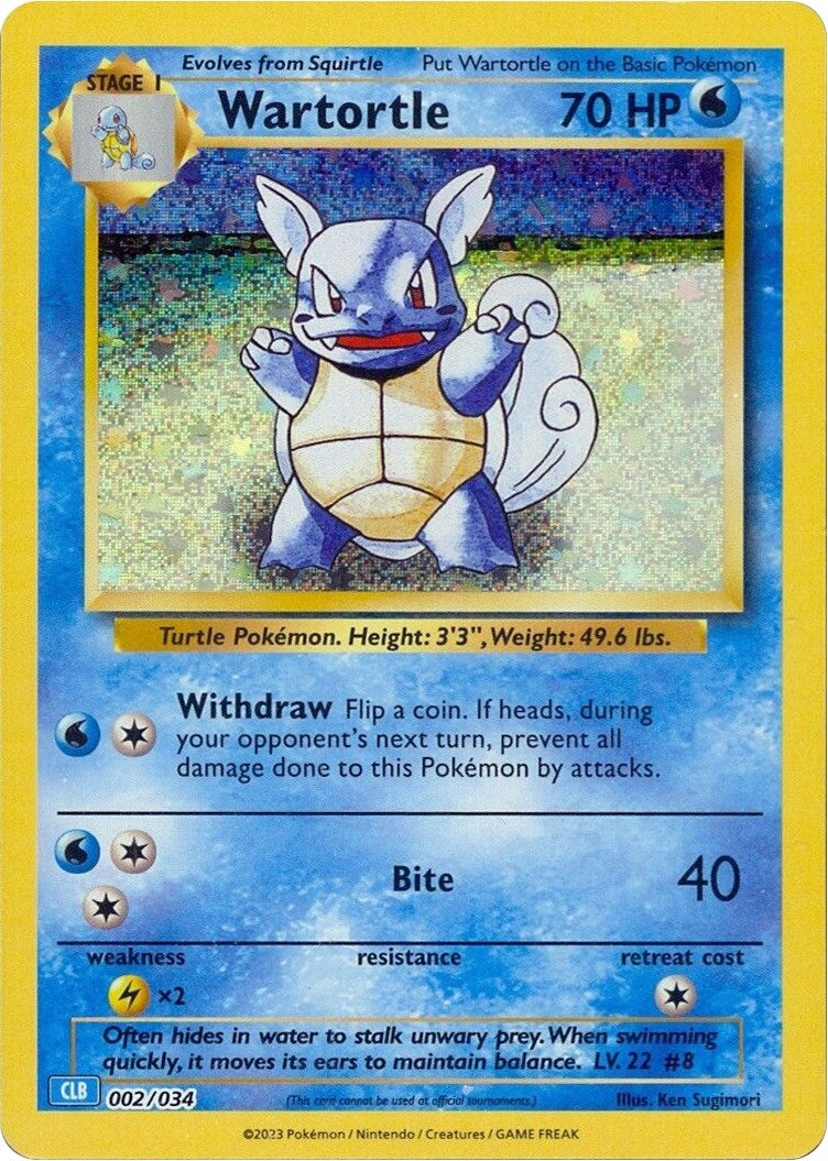 Image for Wartortle (002/034) (Trading Card Game Classic) - Pokemon