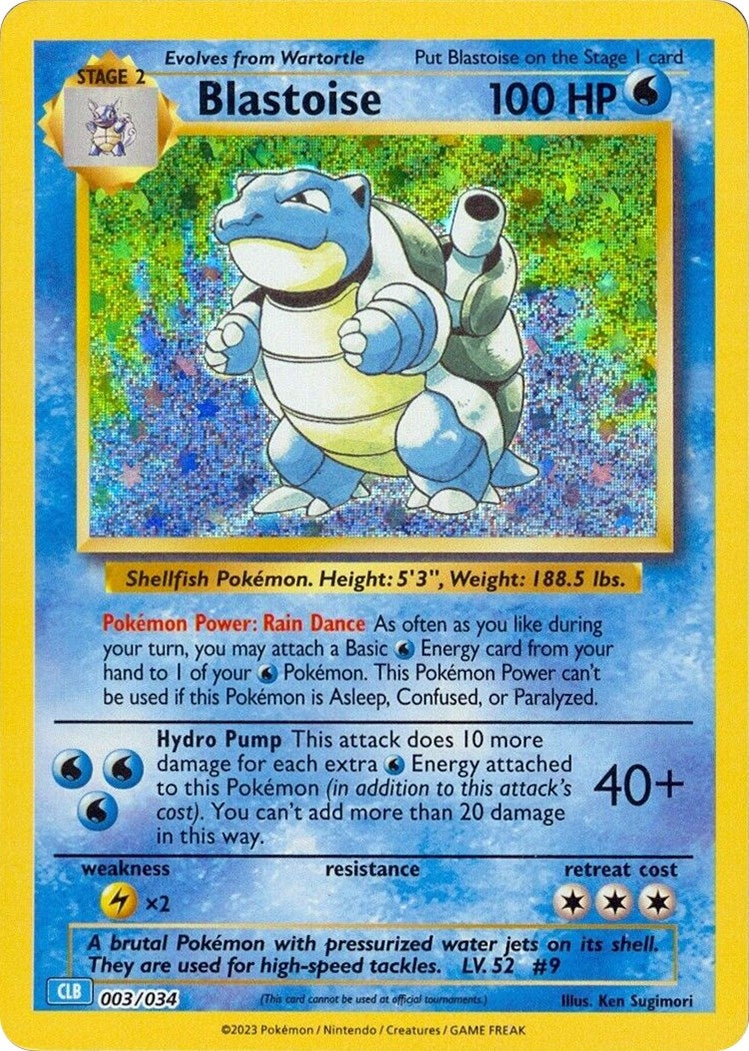 Image for Blastoise (003/034) (Trading Card Game Classic) - Pokemon