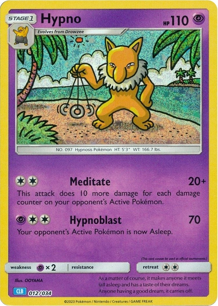 Image for Hypno (012/034) (Trading Card Game Classic) - Pokemon
