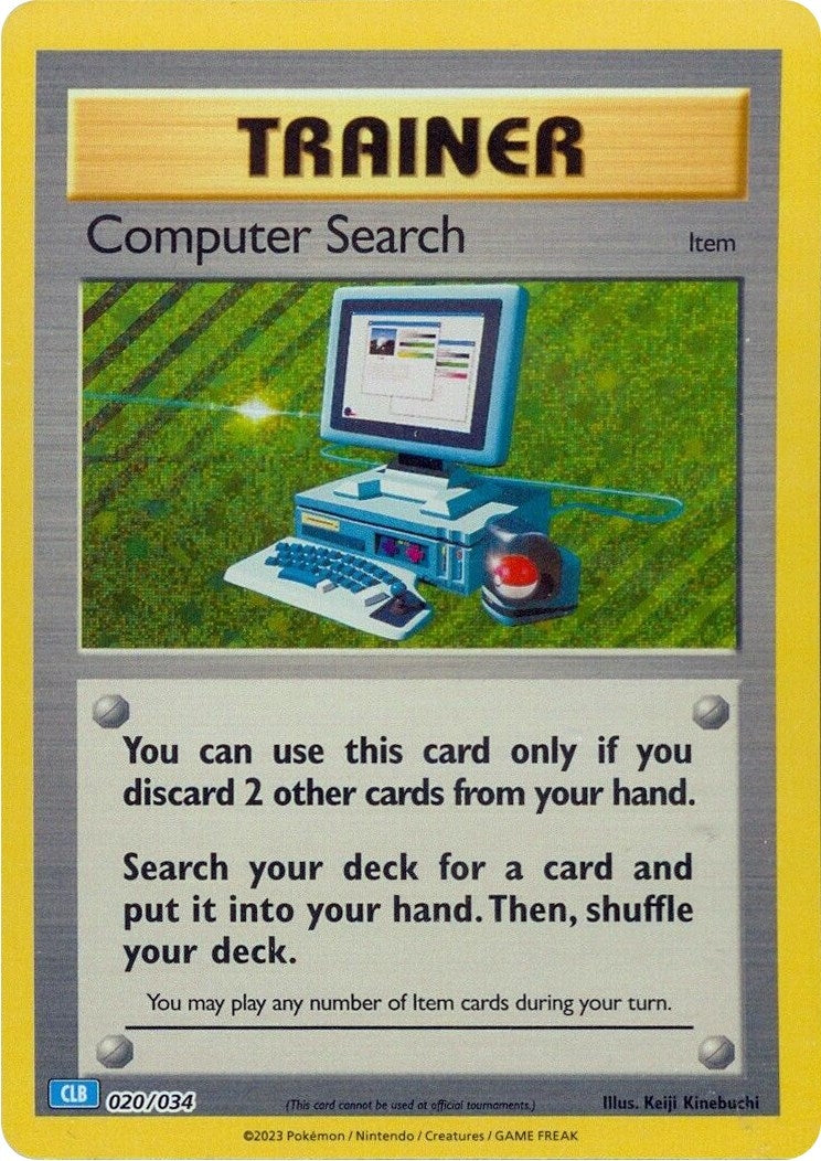 Image for Computer Search (CLB) (020/034) (Trading Card Game Classic) - Pokemon