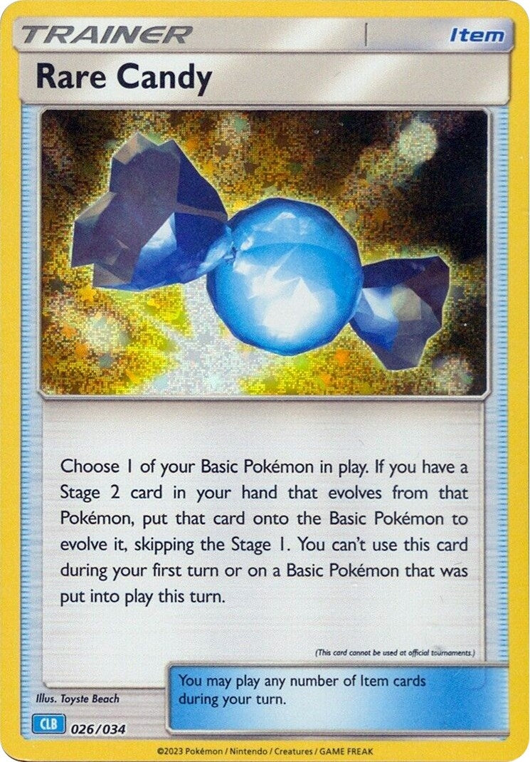 Image for Rare Candy (CLB) (026/034) (Trading Card Game Classic) - Pokemon