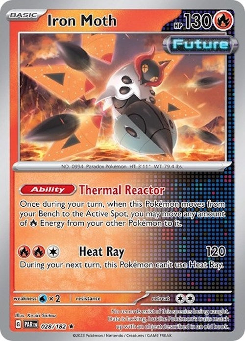 Image for Iron Moth - 028/182 (Cosmos Holo) (028/182) (SV: Scarlet & Violet Promo Cards) - Pokemon