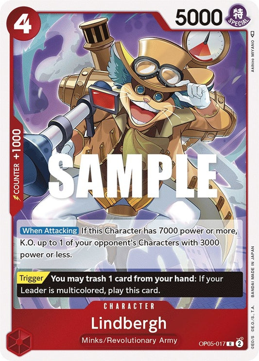 Image for Lindbergh (OP05-017) (Awakening of the New Era) - One Piece Card Game