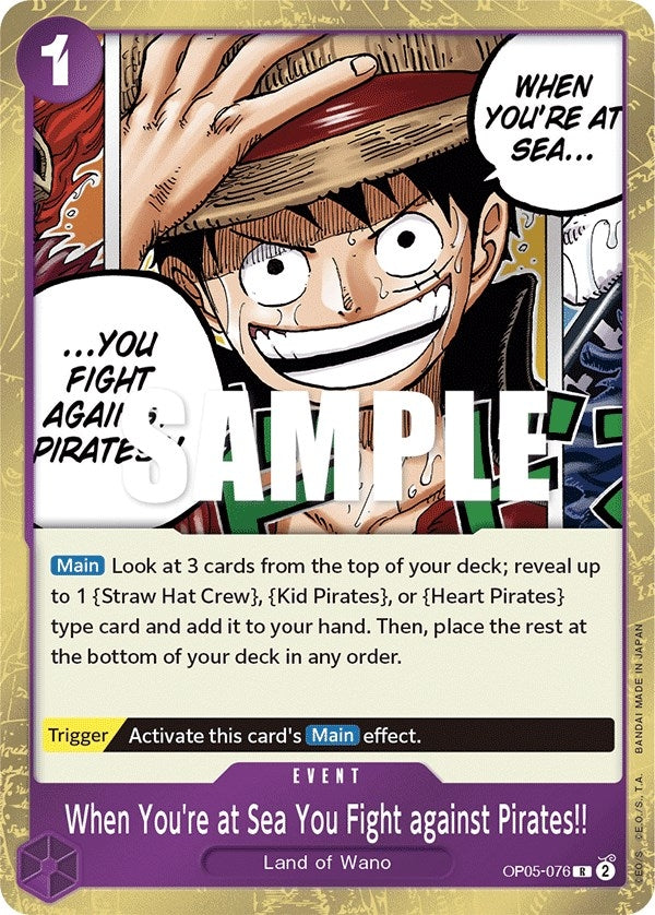 Image for When You're at Sea You Fight against Pirates!! (OP05-076) (Awakening of the New Era) - One Piece Card Game