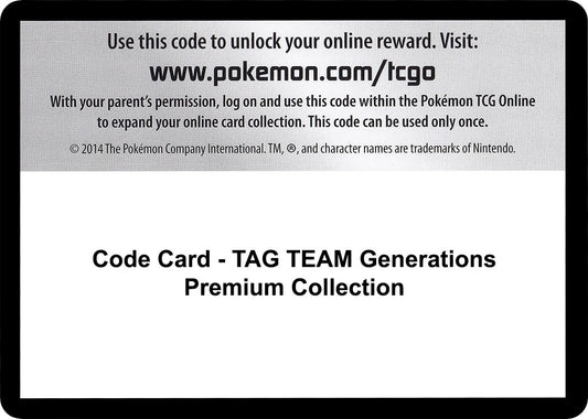 Image for Code Card - TAG TEAM Generations Premium Collection (Miscellaneous Cards & Products) - Pokemon