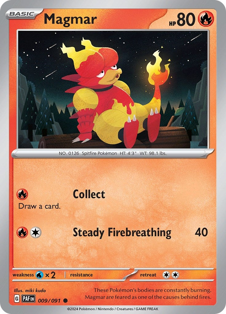 Image for Magmar (009/091) (SV: Paldean Fates) - Pokemon